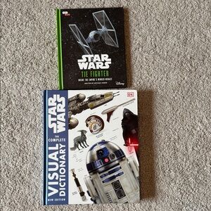 Star Wars Visual Dictionary and TIE Fighter Book Set